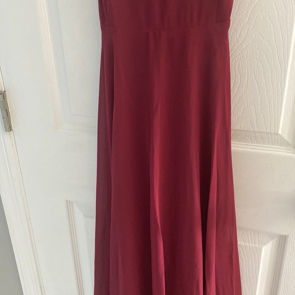 Lulu’s • Mythical Kind of Love Wine Red Maxi Dress perfect fall wedding attire - Picture 4 of 15